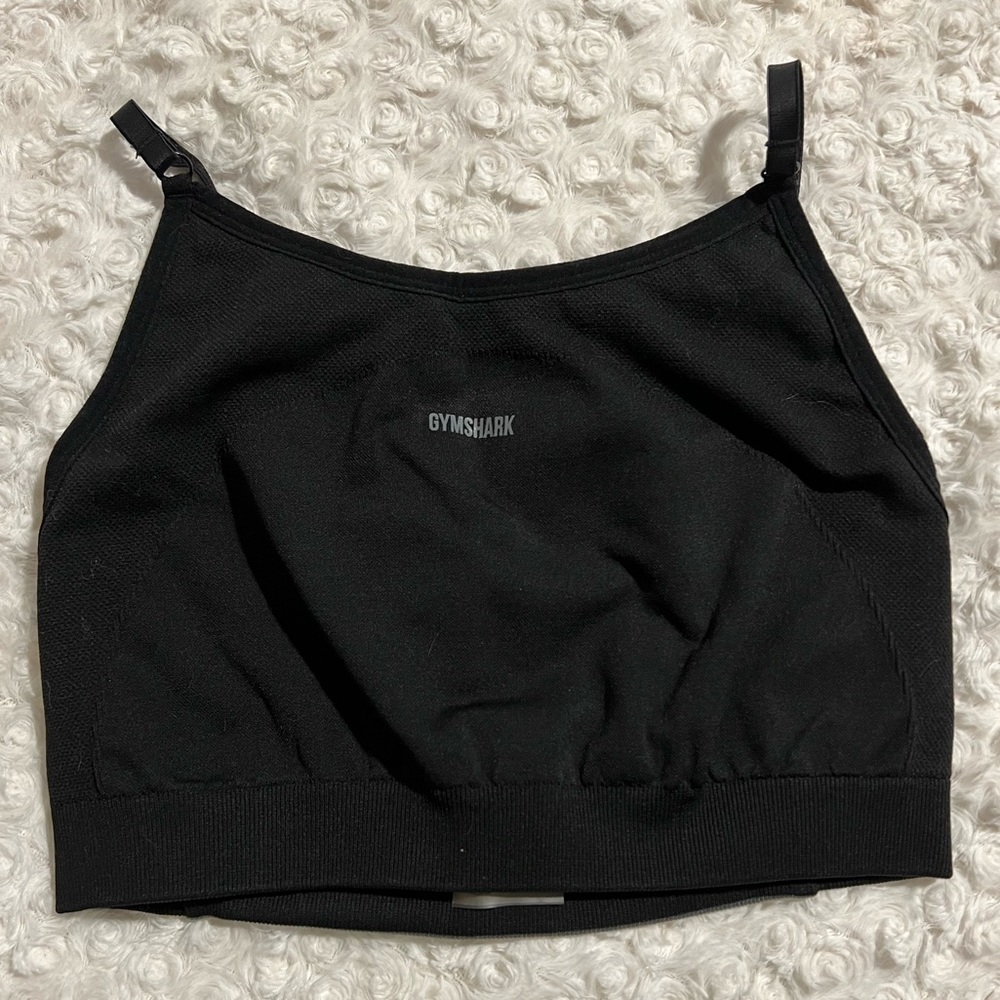 Black Gymshark Flex Strappy Sports Bra - Black